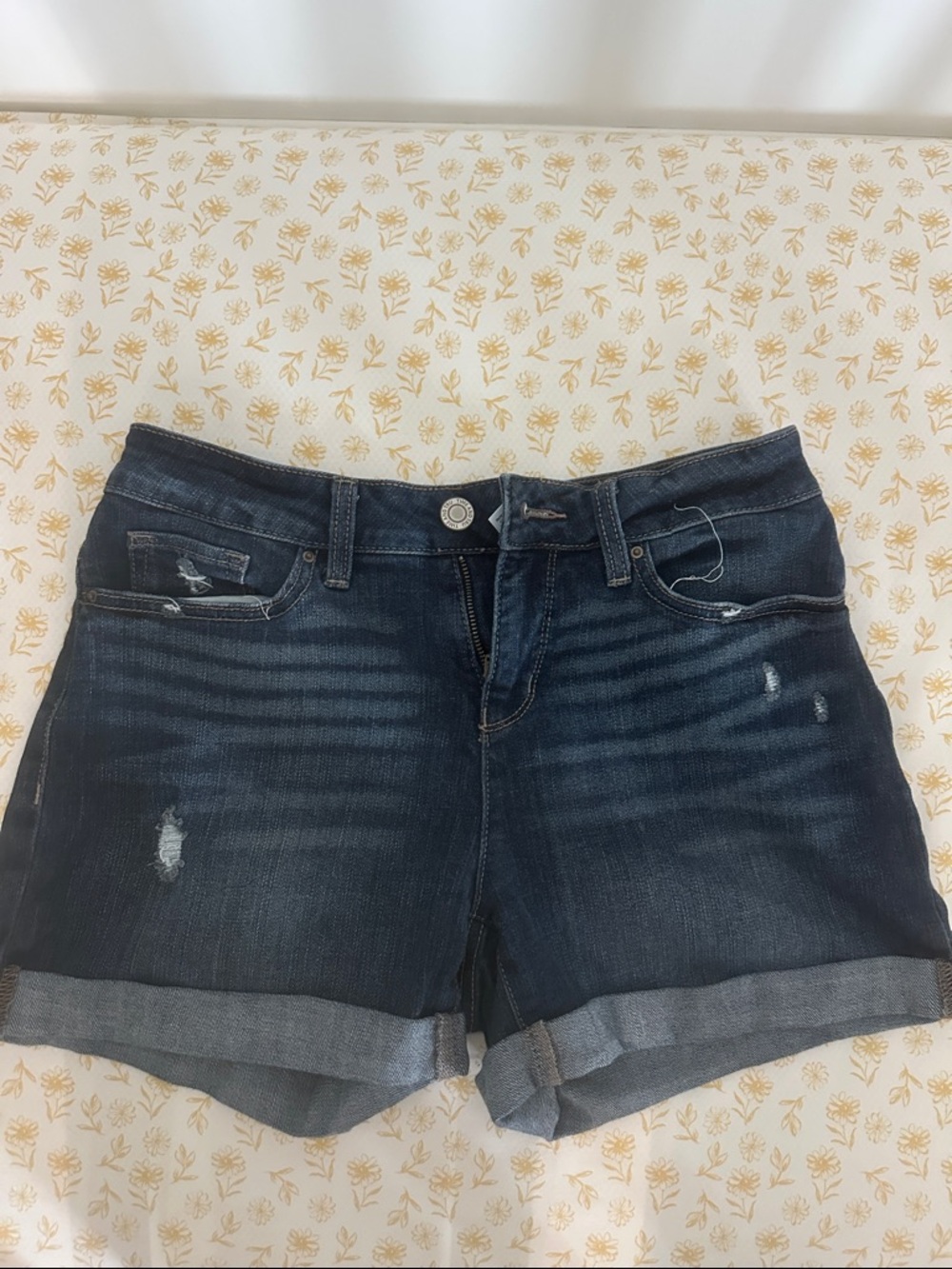 Dark Wash Denim Shorts